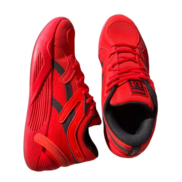 Mikey Williams x PUMA TRC Blaze Court “Daygo Baby” PE Basketball Sneakers red - Picture 3 of 6